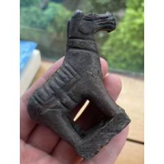 漢：馬陶俑，帶馬鞍，栩栩如生，保真！(au41623052)_優(yōu)品好店