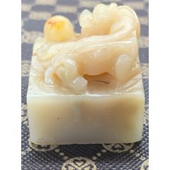 純天然壽山芙蓉古獸印章