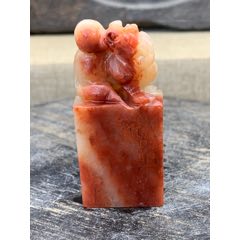 純天然壽山芙蓉石古獸印章