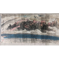 《山水橫幅》