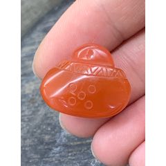 純天然南紅保山南紅福袋掛件