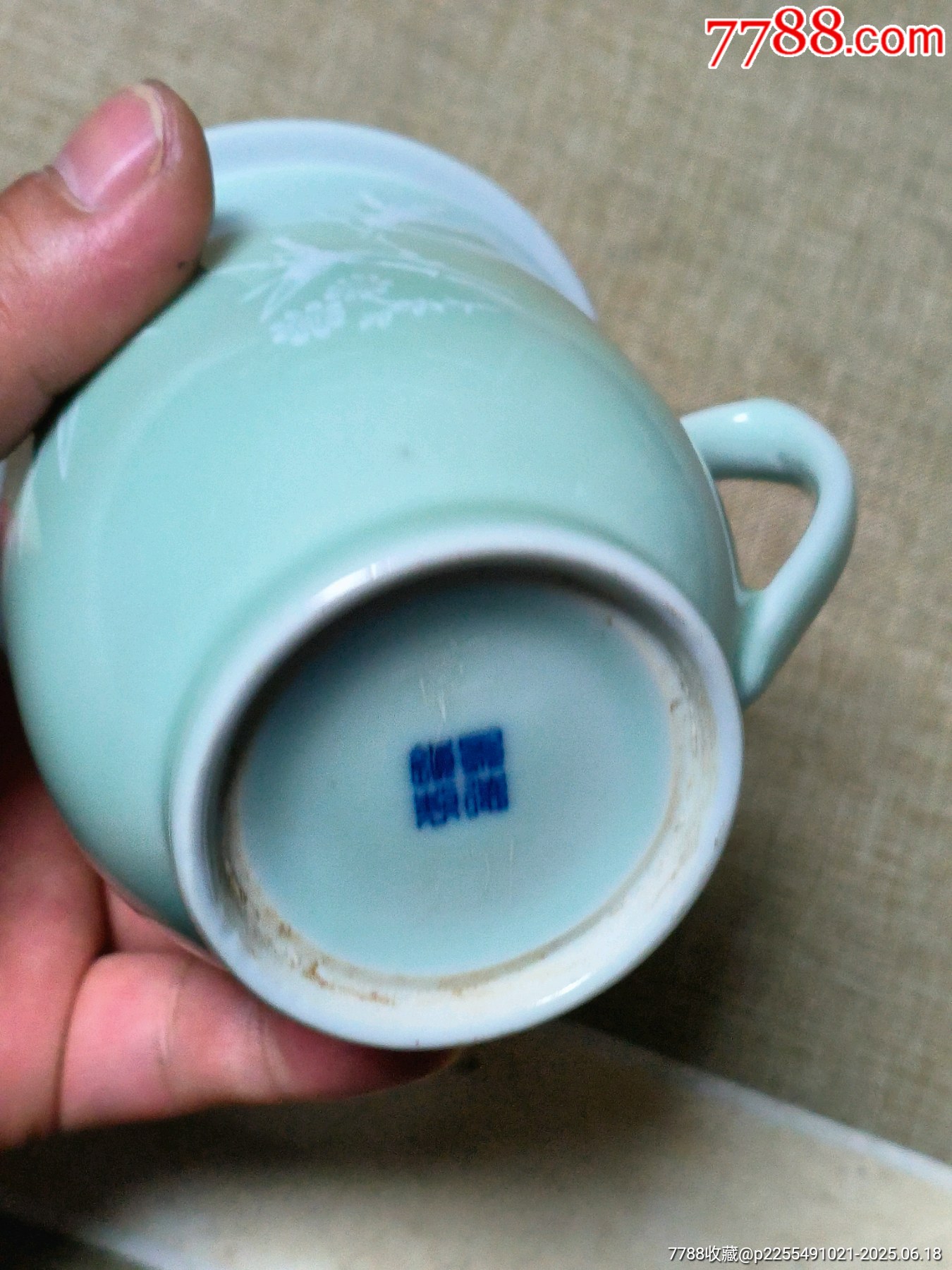 文*青瓷堆白茶杯（少見，收藏佳品，）_價格142元_第3張_