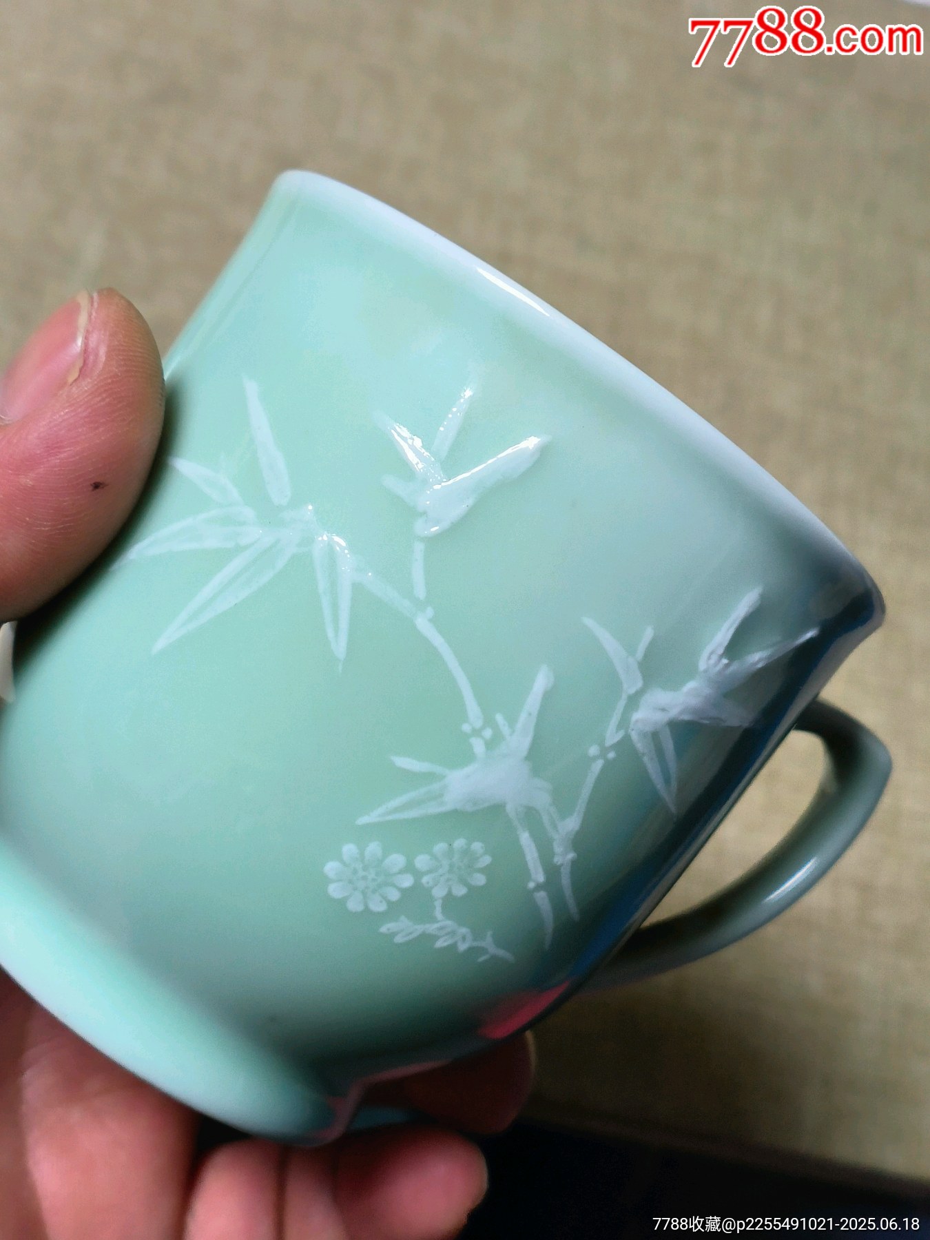 文*青瓷堆白茶杯（少見，收藏佳品，）_價格142元_第4張_