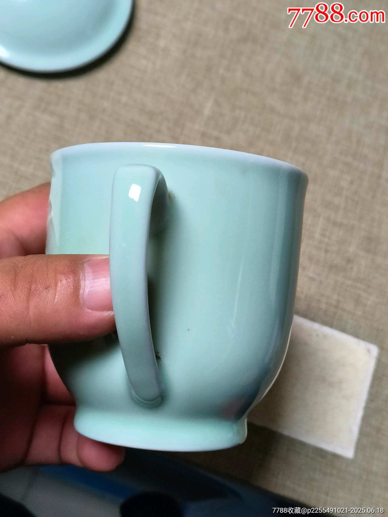 文*青瓷堆白茶杯（少見，收藏佳品，）_價格142元_第8張_