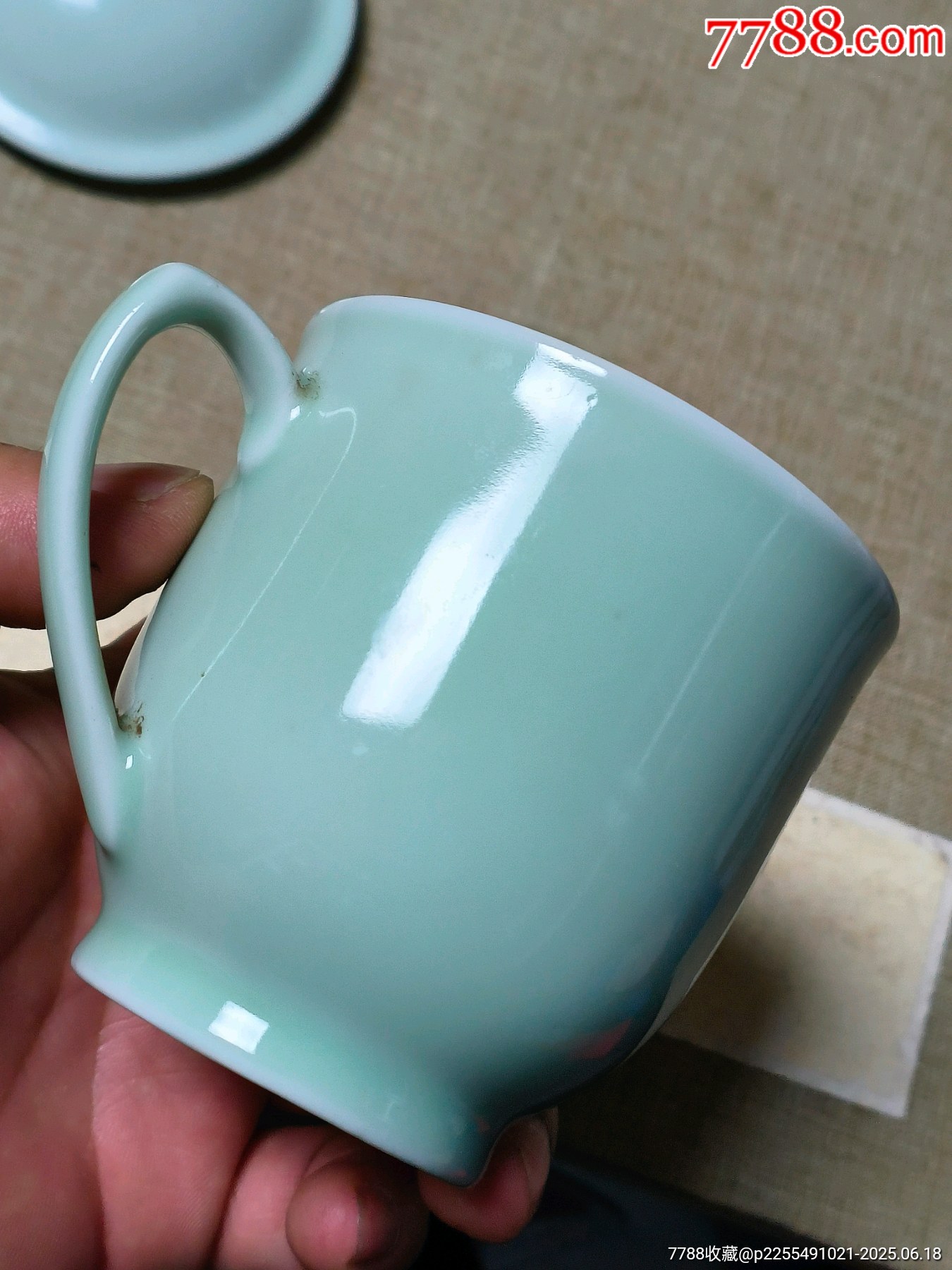 文*青瓷堆白茶杯（少見，收藏佳品，）_價格142元_第9張_