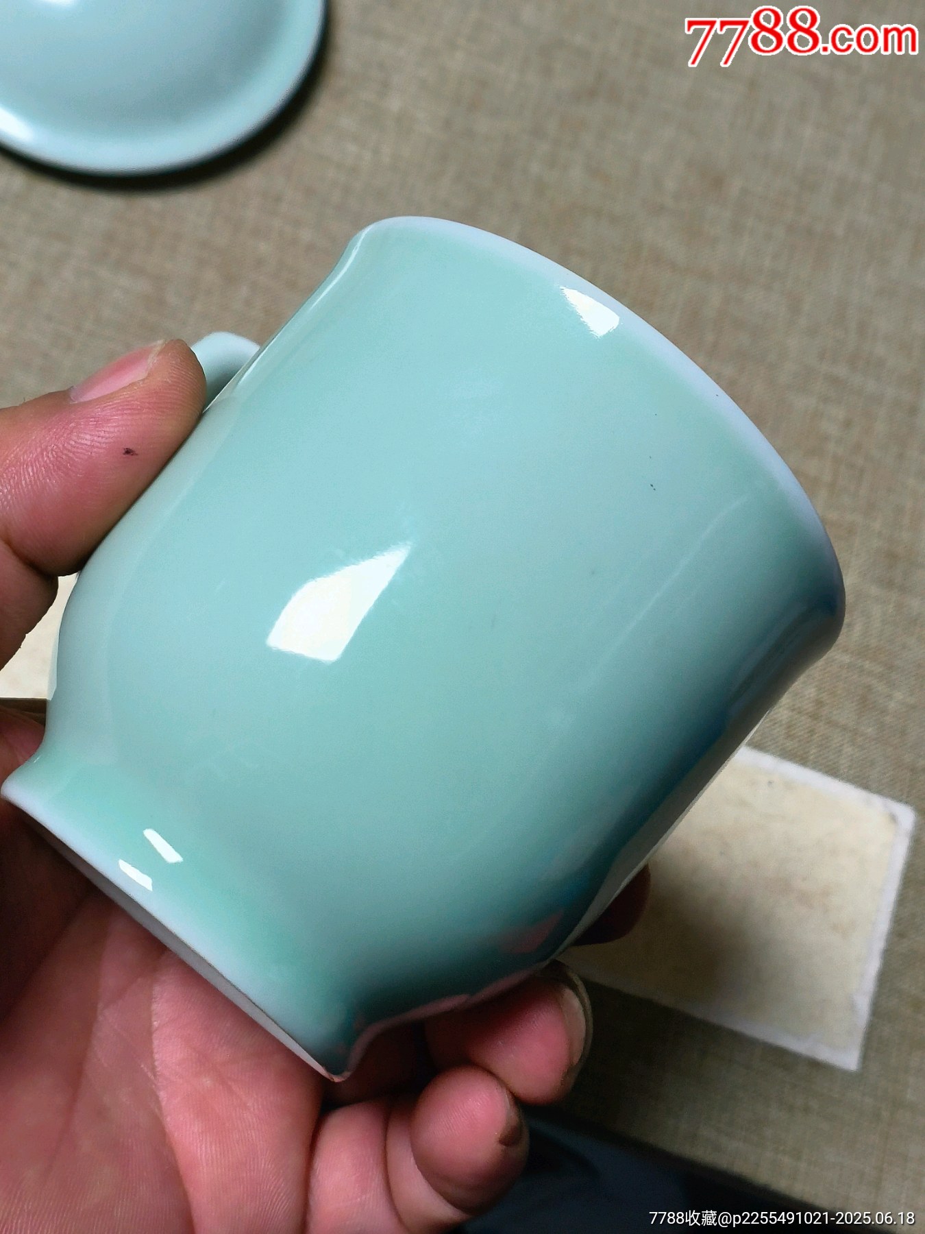 文*青瓷堆白茶杯（少見，收藏佳品，）_價格142元_第10張_