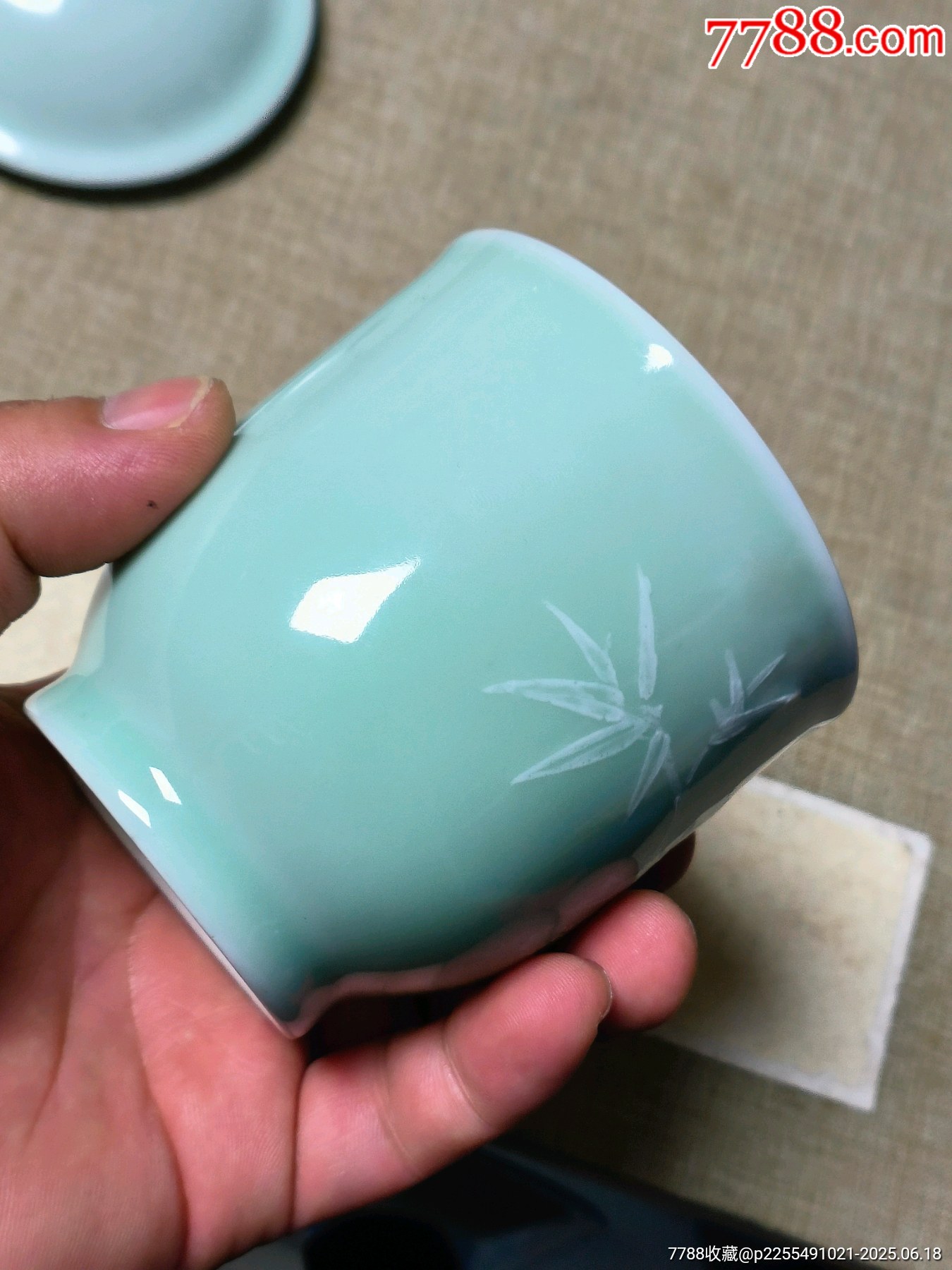 文*青瓷堆白茶杯（少見，收藏佳品，）_價格142元_第11張_