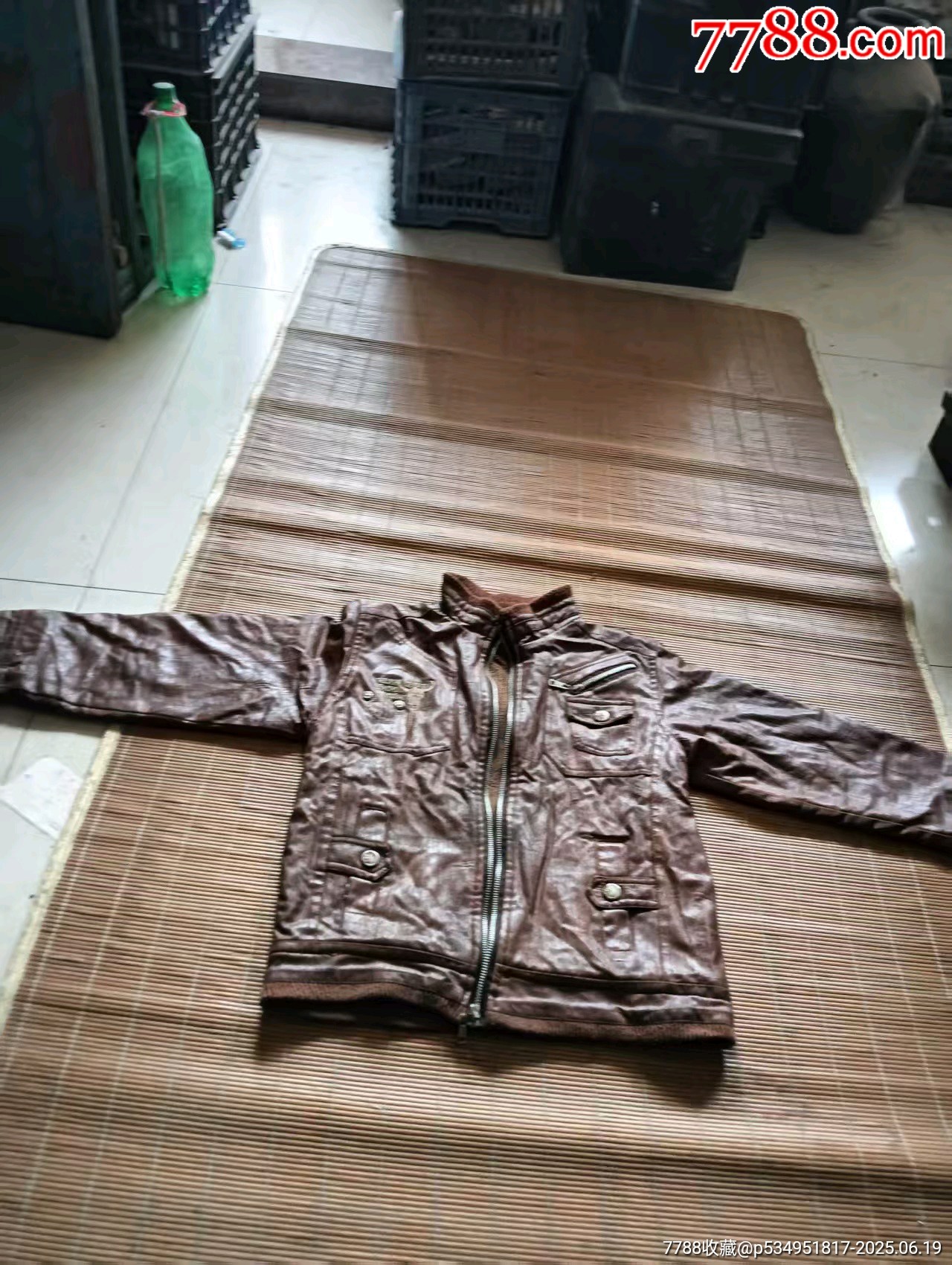 怀旧老儿童牛头牌皮衣