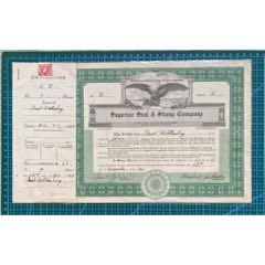 1924年密歇根州底特市優(yōu)越印章公司股票(zc41685342)