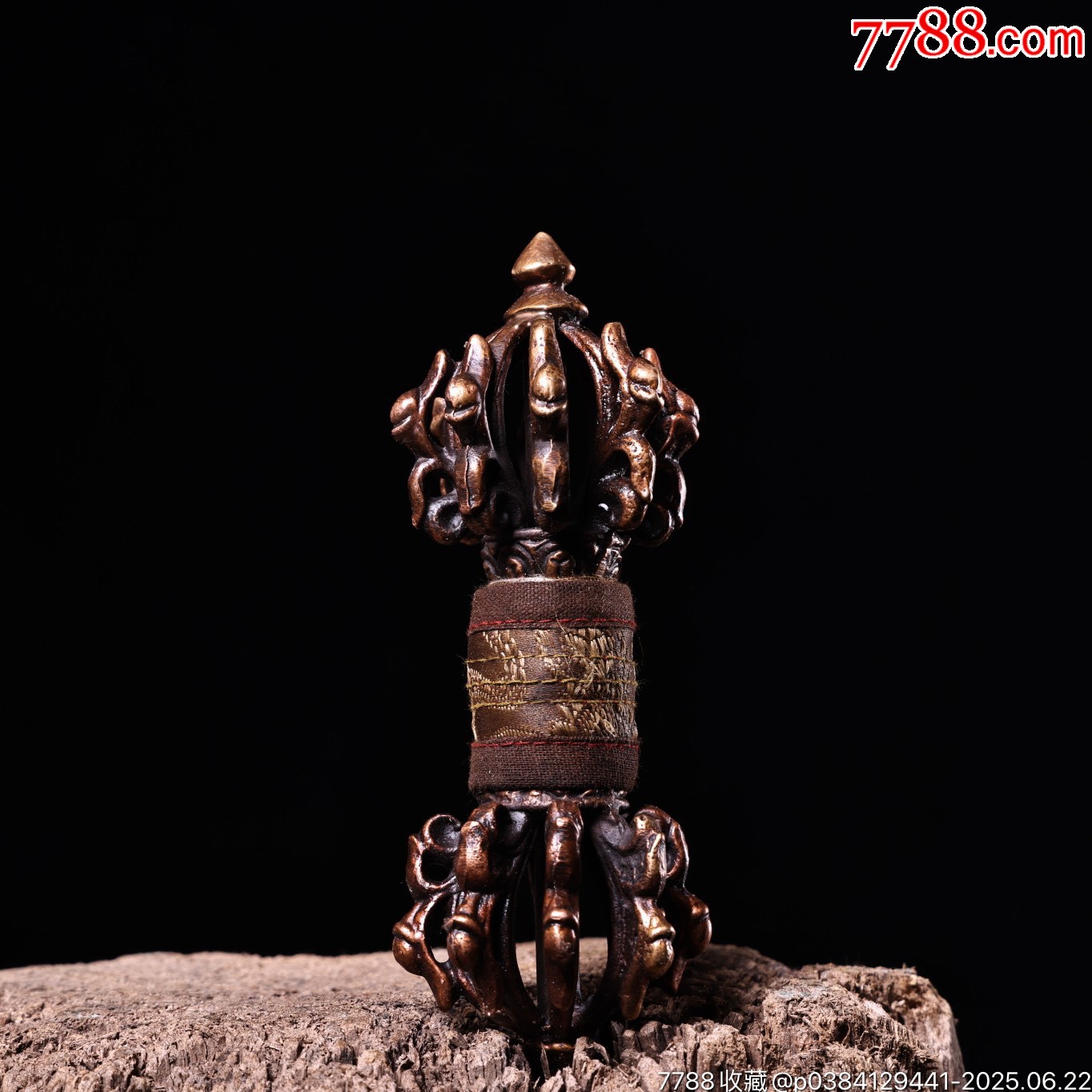 旧藏西藏收纯铜全铜藏传密宗九股多杰降魔杵法器-价格:299元-au41691636- 其它佛/道藏品 -加价-7788收藏__收藏热线