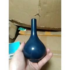藍(lán)釉小花瓶一個(gè)(做工精美，歡迎收藏)_藍(lán)釉瓷_￥460