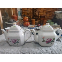 5-6-7花卉方壺全品一對