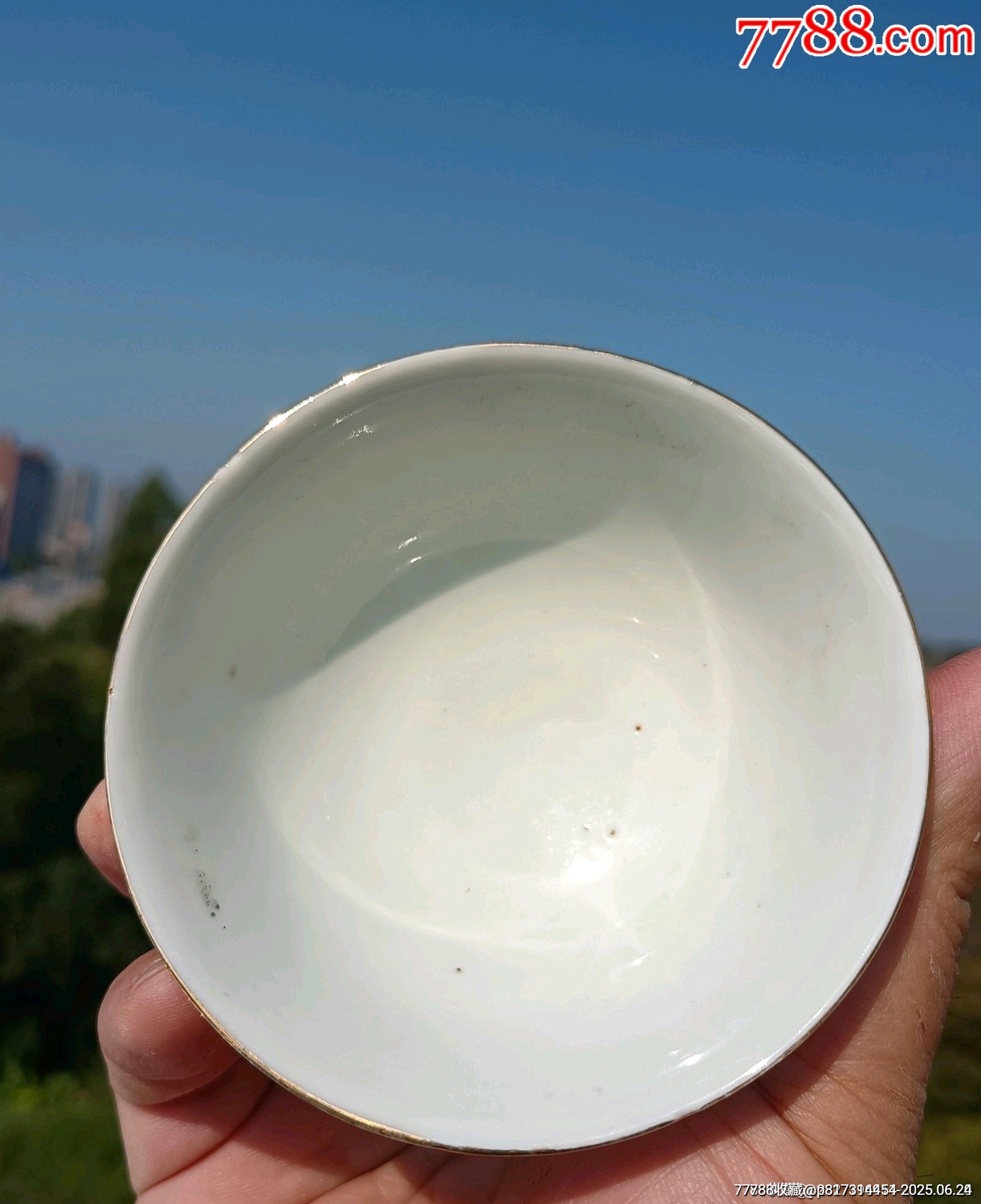 （全品）民國(guó)粉彩人物茶圓主人杯，包老包真品相如圖全品尺寸直徑9.3cm高4.6c_價(jià)格177元_第6張_