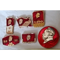 六枚精品毛主席像章
