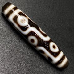 藏區(qū)回流老料高油包漿【九眼天珠】_