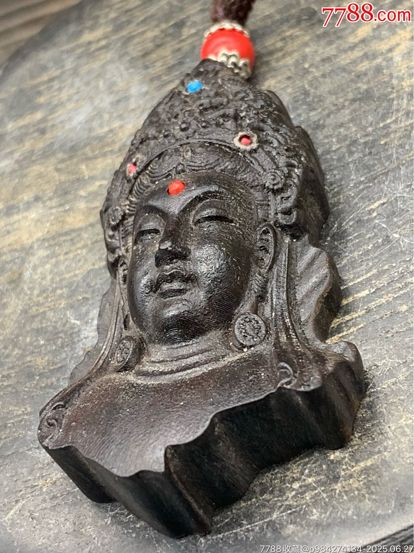純天然烏木觀音大掛件_價格20元_第3張_