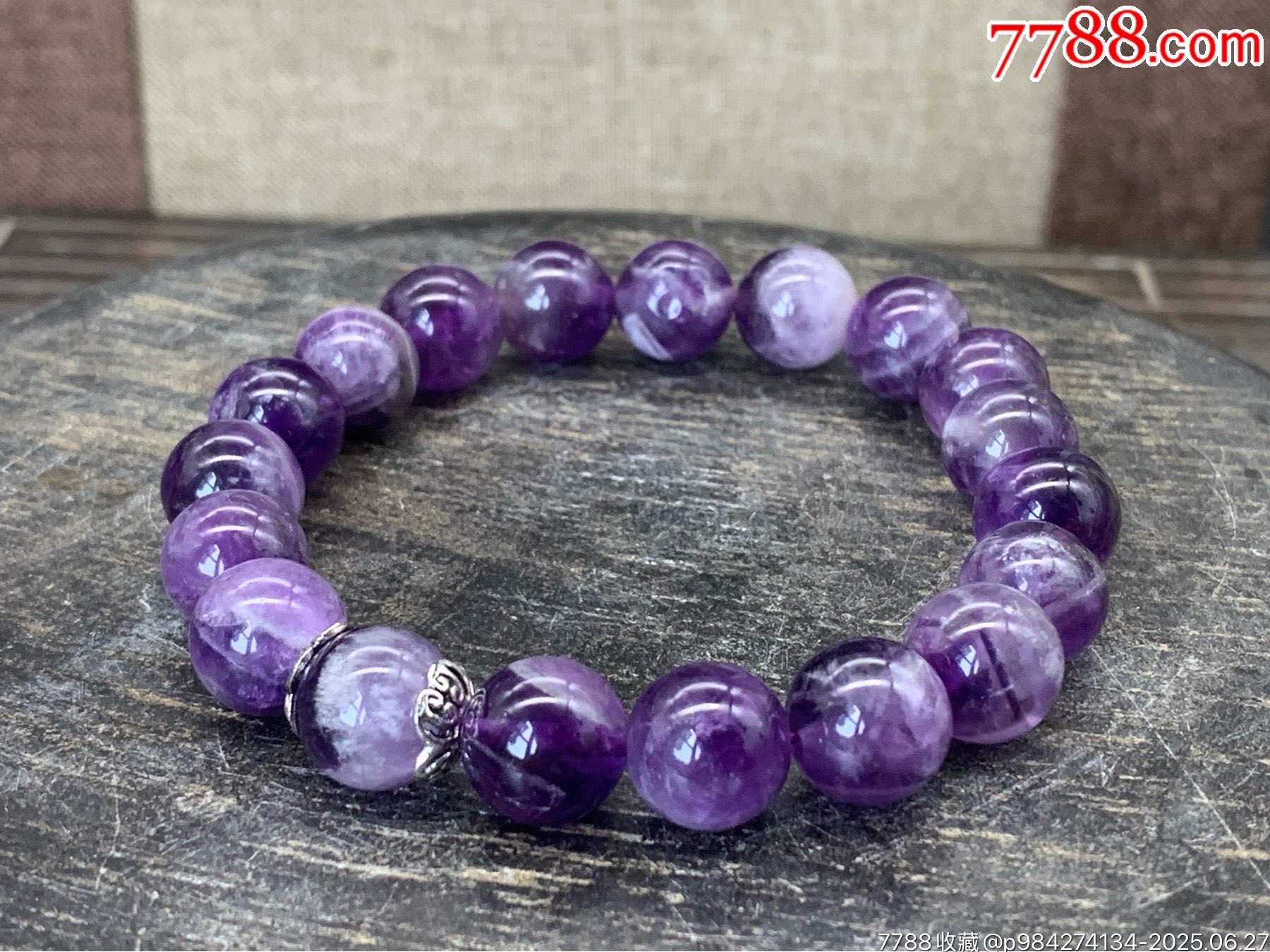 純天然紫水晶夢(mèng)幻紫手串_價(jià)格60元_第6張_