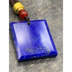 純天然阿富汗帝王青金石平安無(wú)事牌(au41749521)_7788收藏__收藏?zé)峋€