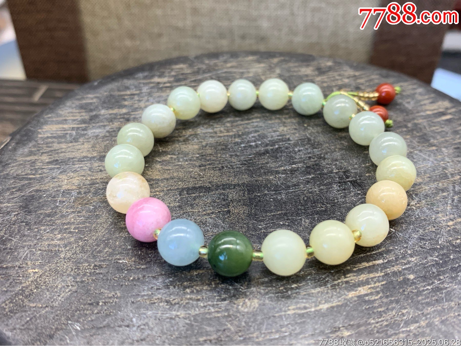 純天然和田玉手串_價格1元_第7張_