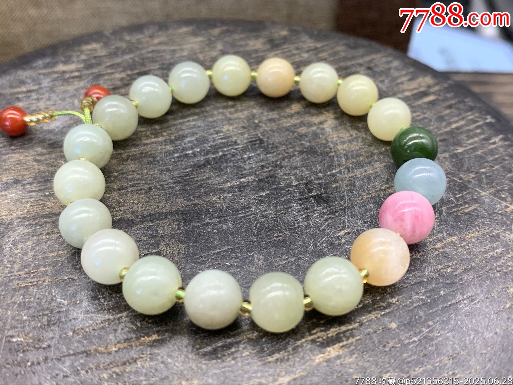 純天然和田玉手串_價格1元_第8張_