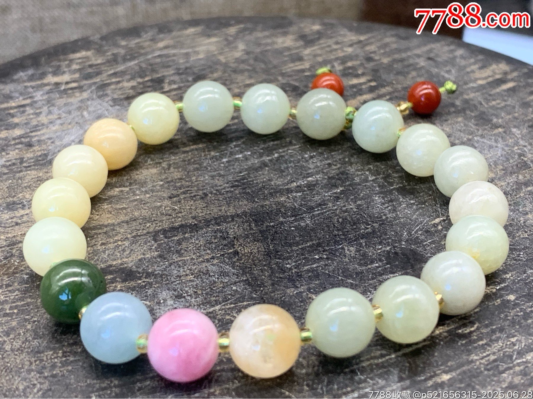 純天然和田玉手串_價格1元_第9張_