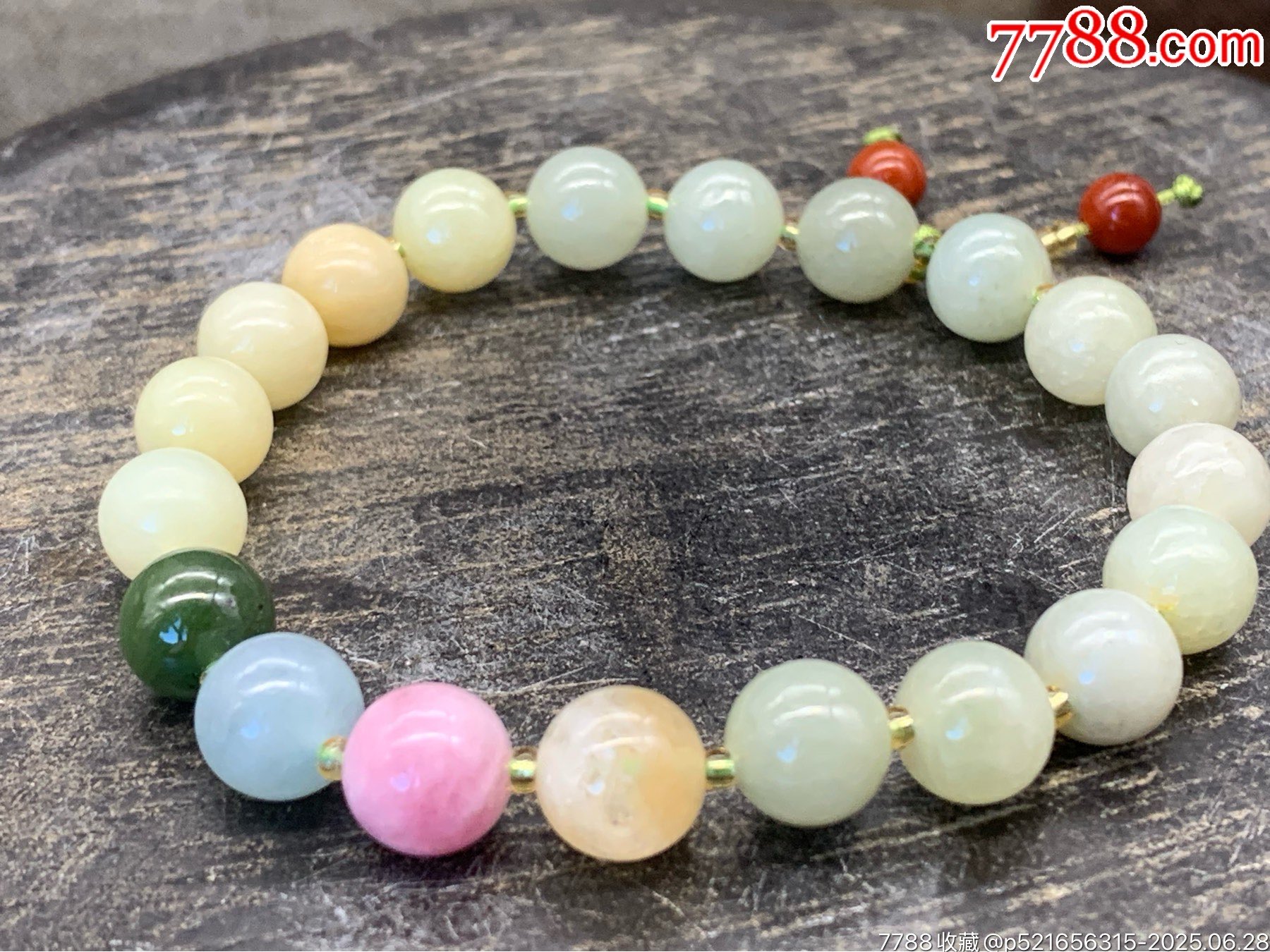 純天然和田玉手串_價格1元_第10張_