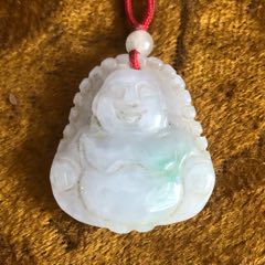 翡翠彌勒佛掛件