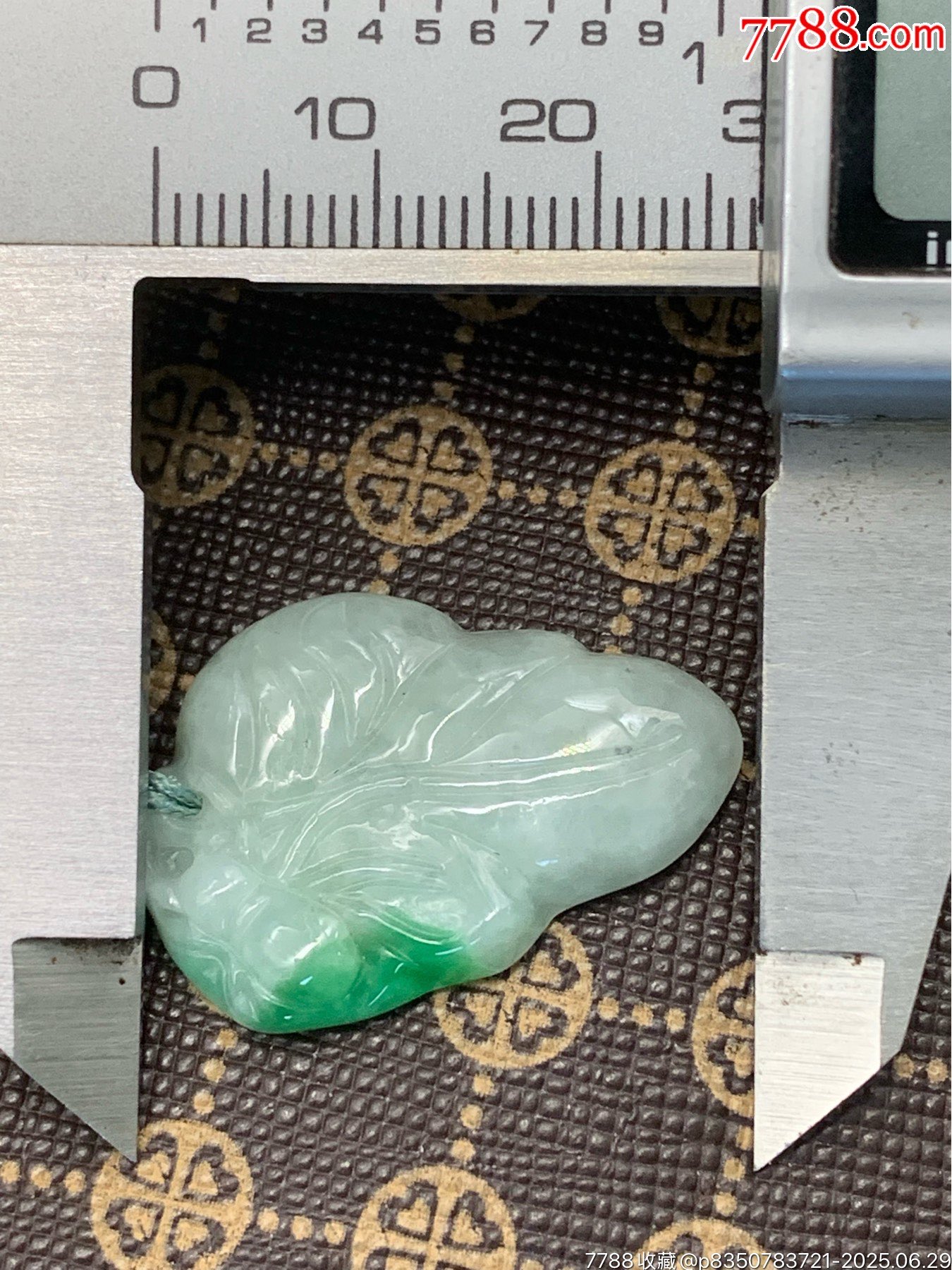 純天然A貨緬甸翡翠白底青金枝玉葉_價格1元_第8張_