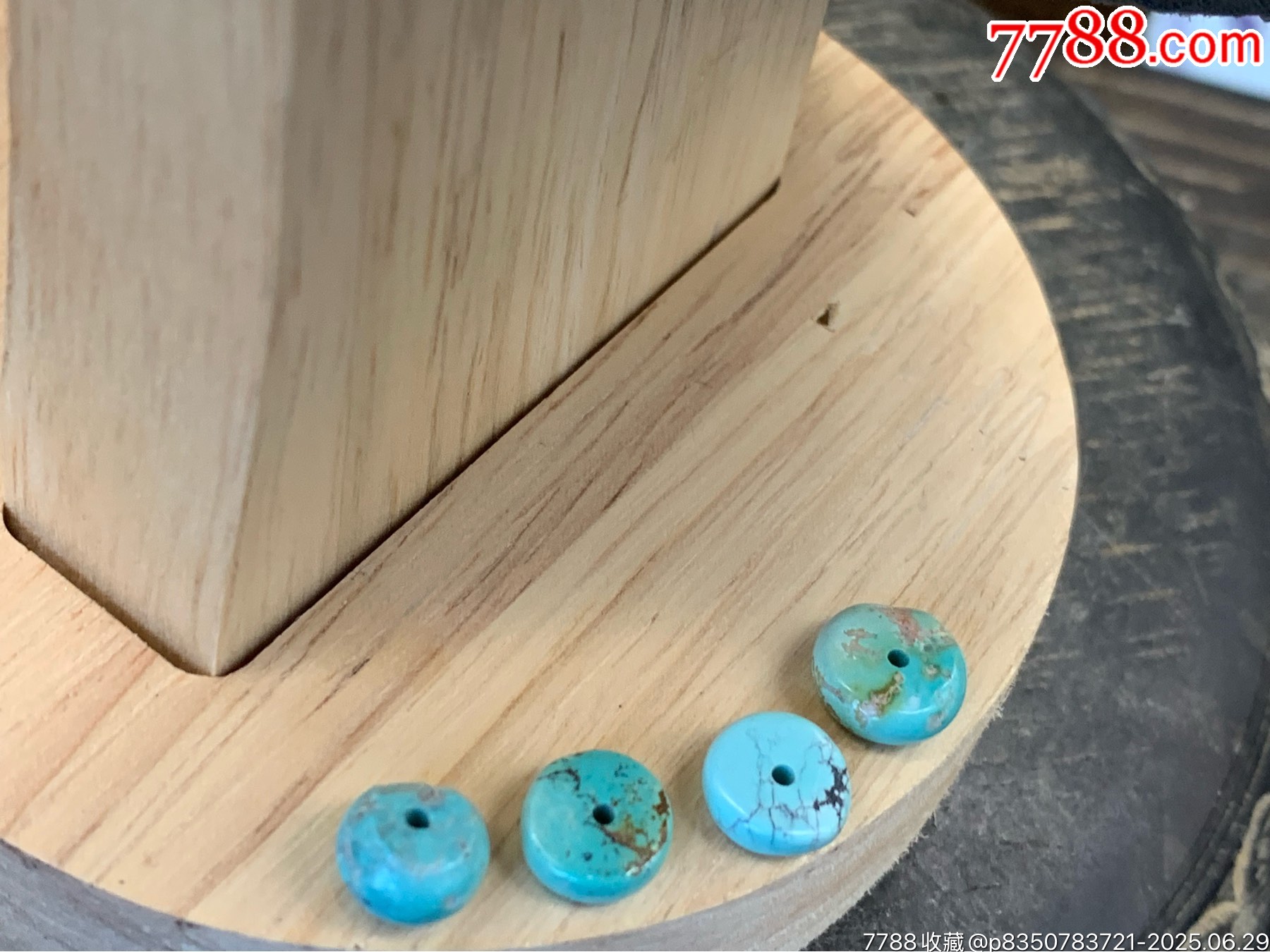 純天然湖北綠松石隔片一組_價格11元_第4張_