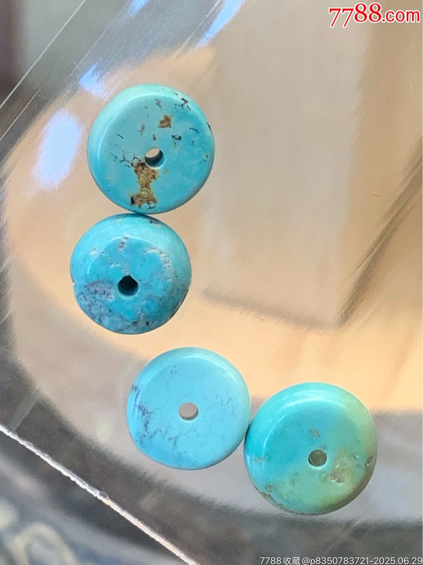 純天然湖北綠松石隔片一組_價格11元_第8張_