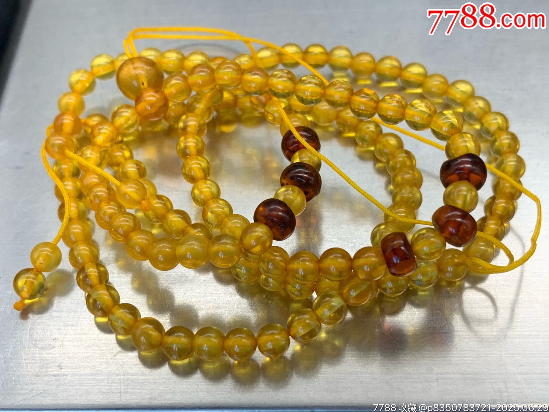 純天然琥珀金珀珠鏈_價(jià)格41元_第2張_