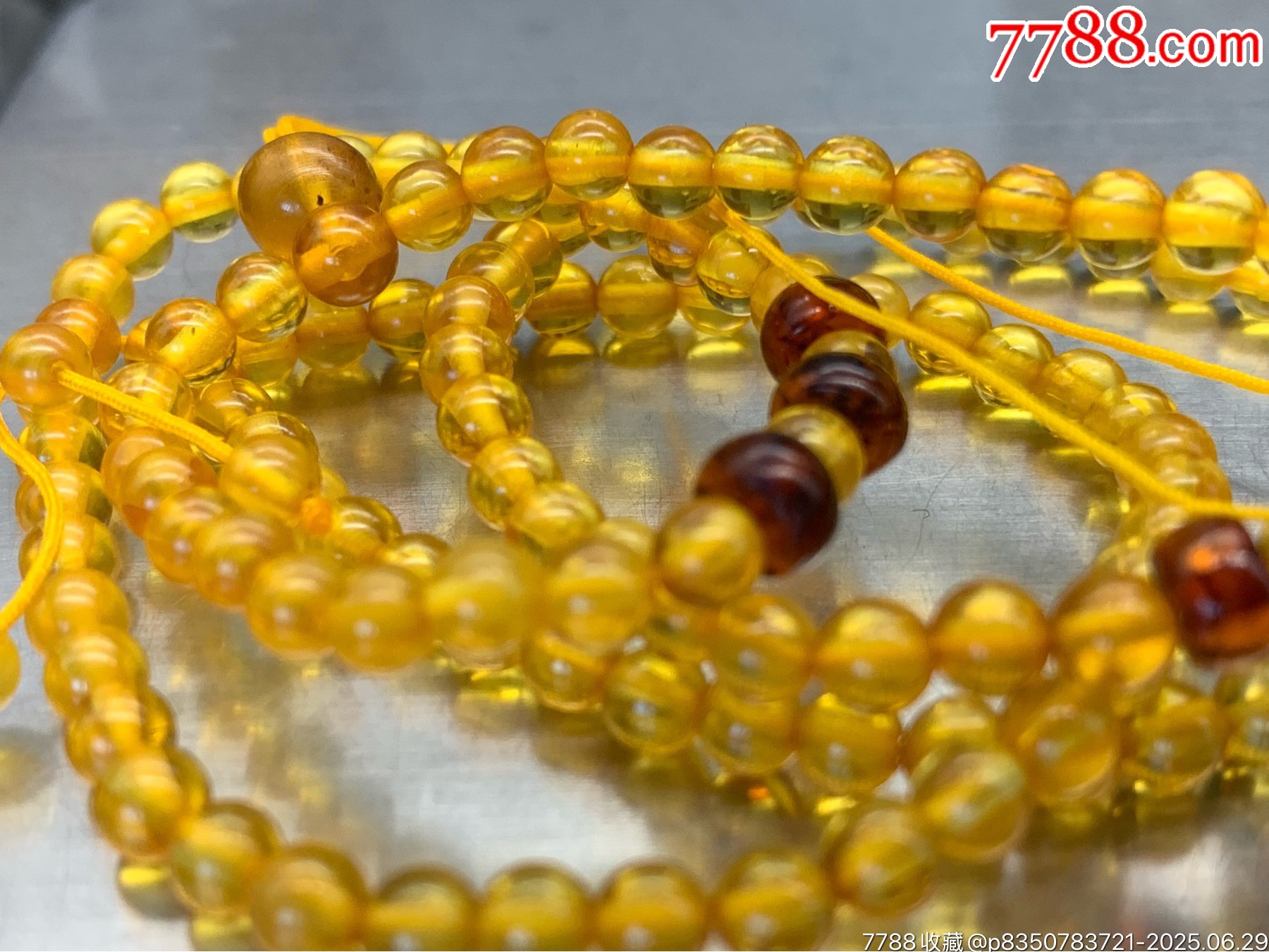 純天然琥珀金珀珠鏈_價(jià)格41元_第8張_