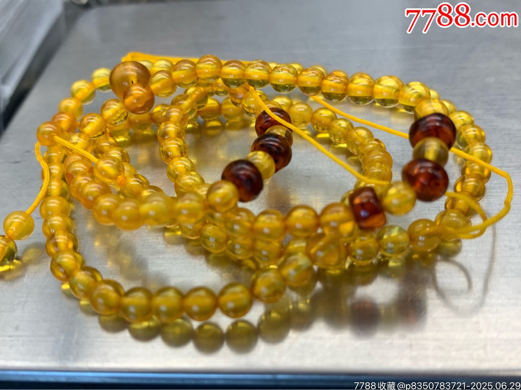 純天然琥珀金珀珠鏈_價(jià)格41元_第9張_