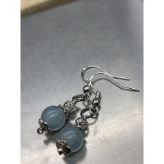 純天然阿富汗藍(lán)碧璽耳環(huán)(au41765401)_7788收藏__收藏?zé)峋€