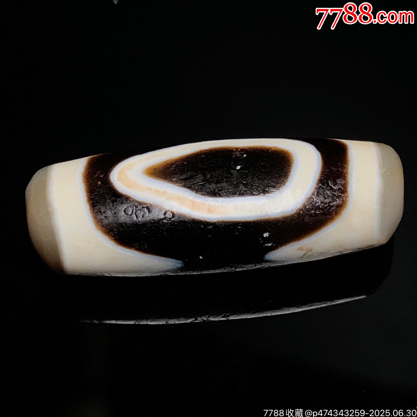 藏區(qū)回流老料高油包漿【虎牙兩眼天珠】_價(jià)格499元【子健老貨】_第2張_