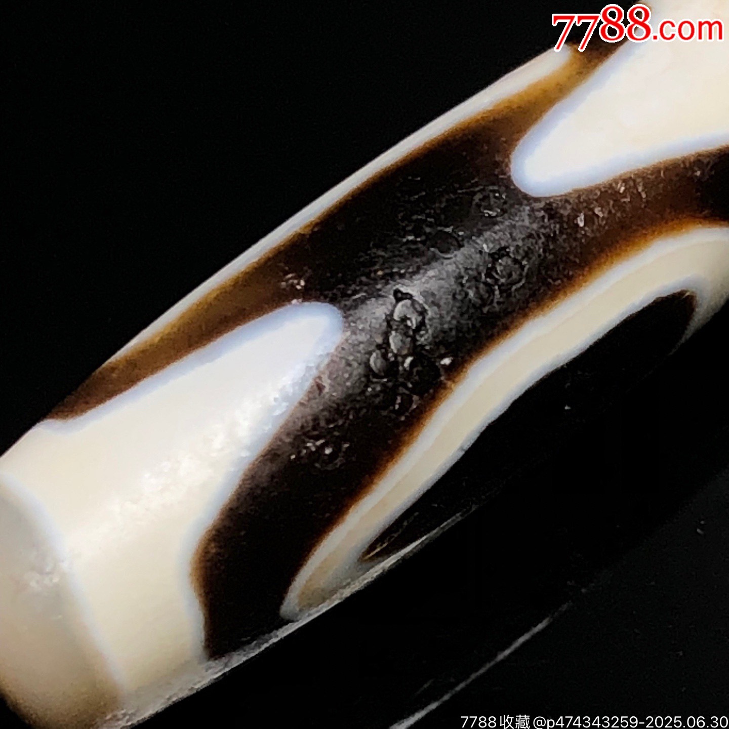藏區(qū)回流老料高油包漿【虎牙兩眼天珠】_價(jià)格499元【子健老貨】_第3張_
