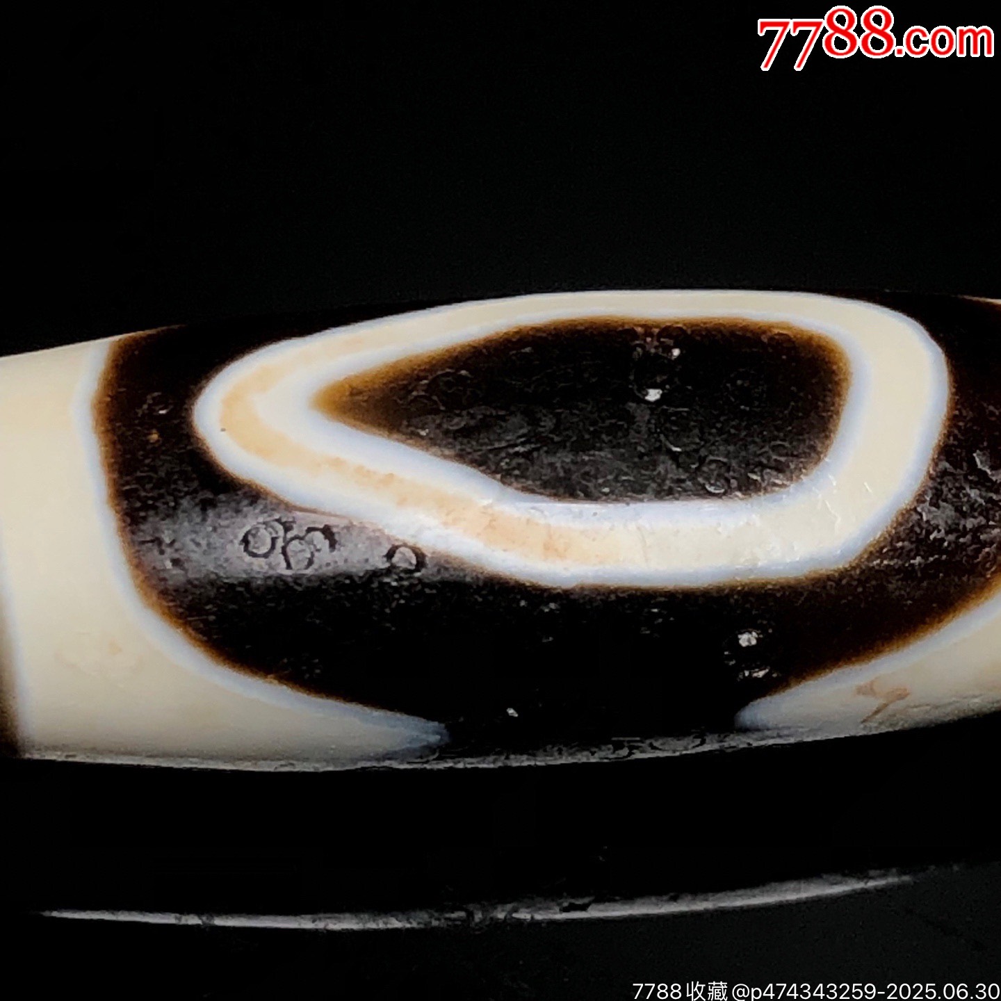 藏區(qū)回流老料高油包漿【虎牙兩眼天珠】_價(jià)格499元【子健老貨】_第6張_