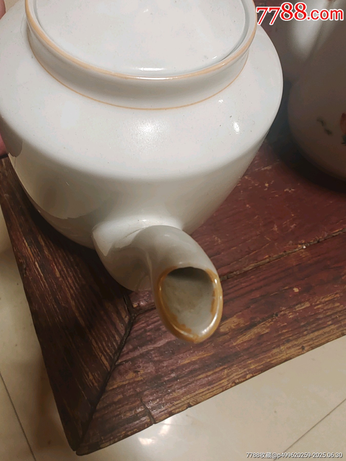 60年代，美品花卉圓壺一對_價格128元_第4張_