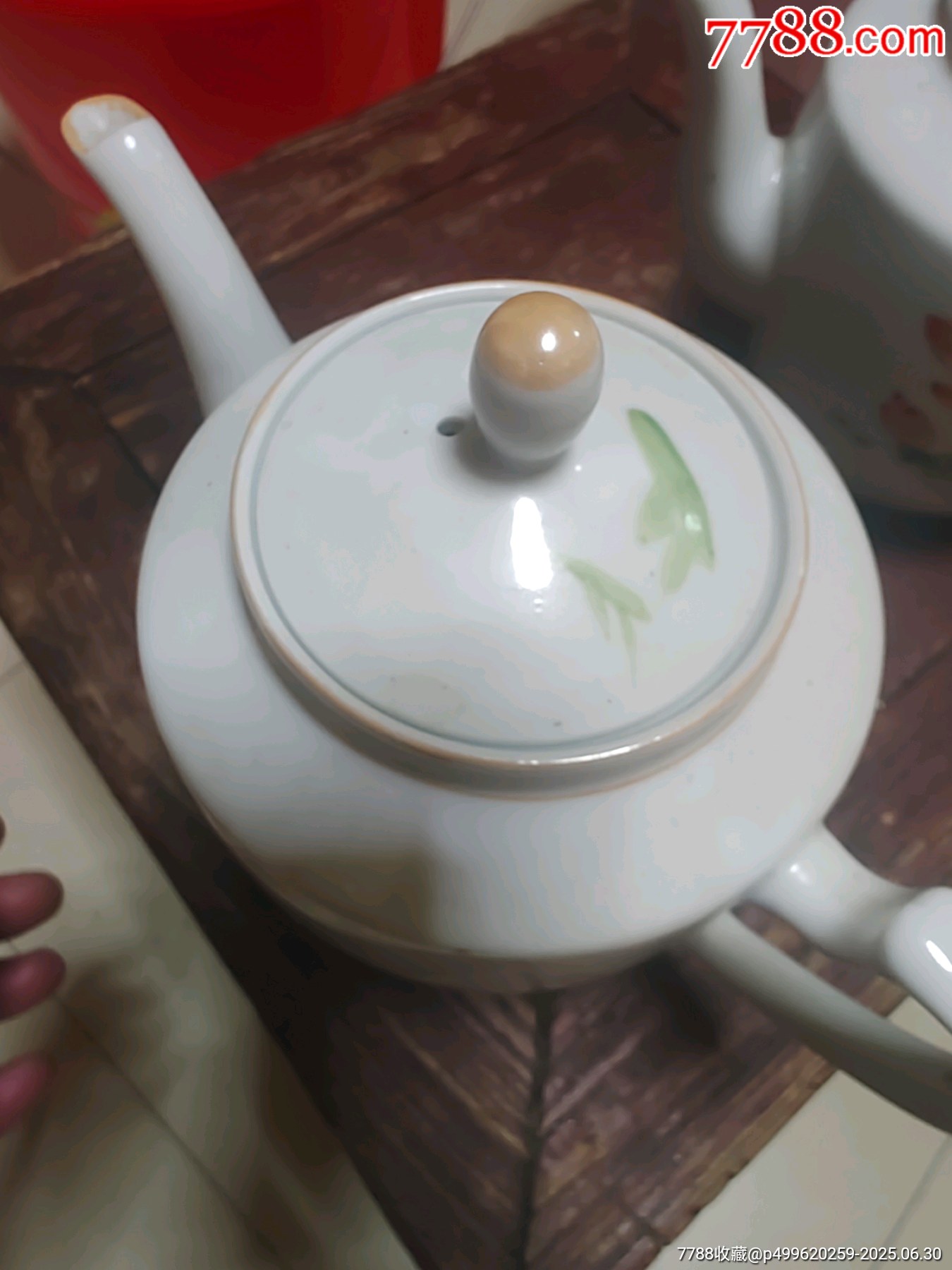 60年代，美品花卉圓壺一對_價格128元_第6張_