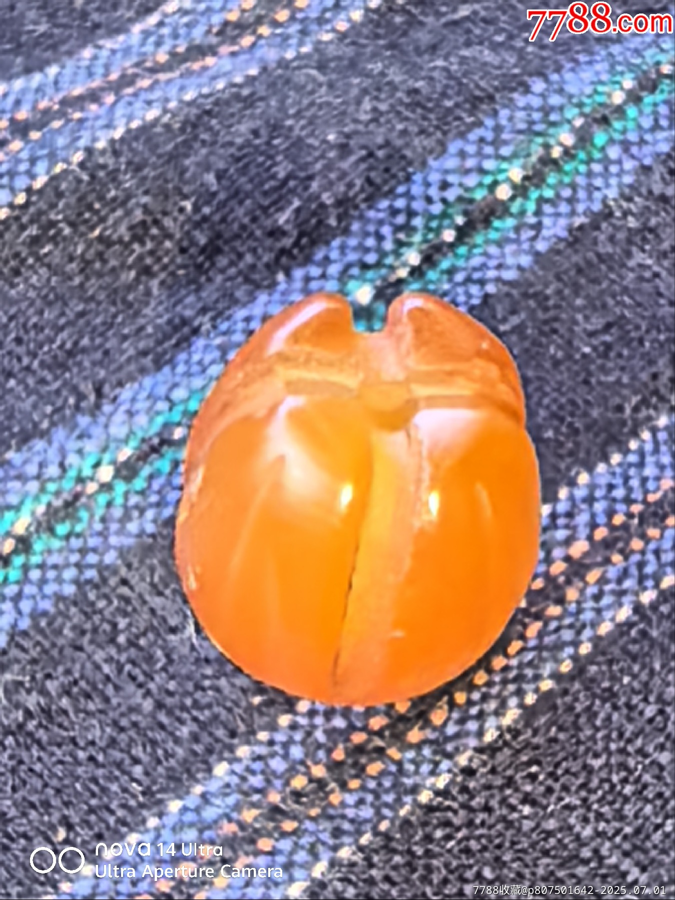 千年瑪瑙雕刻蓮花珠_價(jià)格68元【嘉禾古玩】_第1張_