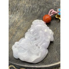 純天然A貨翡翠紫羅蘭大貔貅