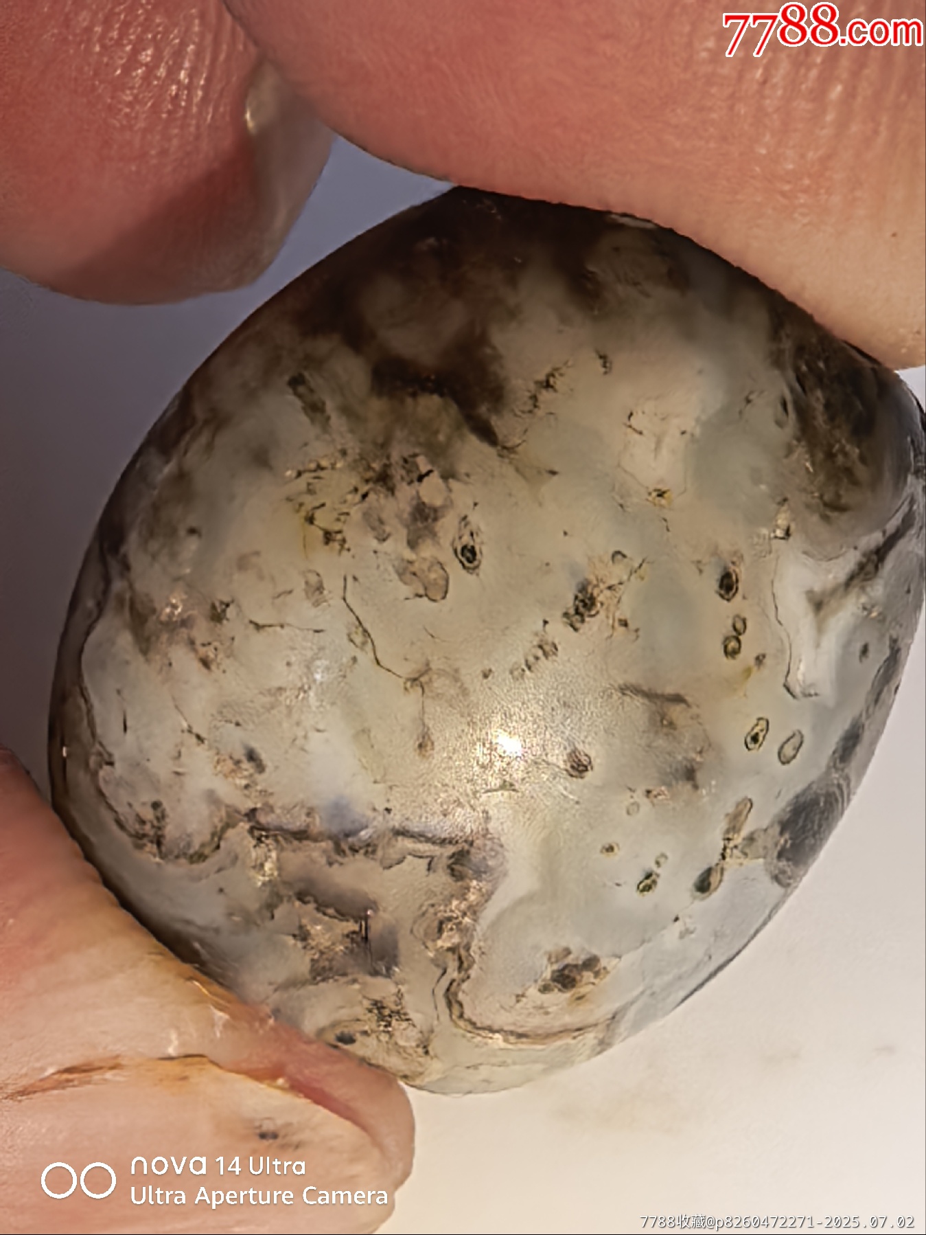 黑白纏絲瑪瑙桶珠_(kāi)價(jià)格18元【嘉禾古玩】_第7張_