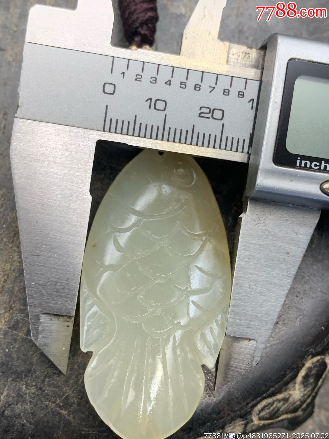 純天然和田玉糖料魚掛件_價格1元_第4張_