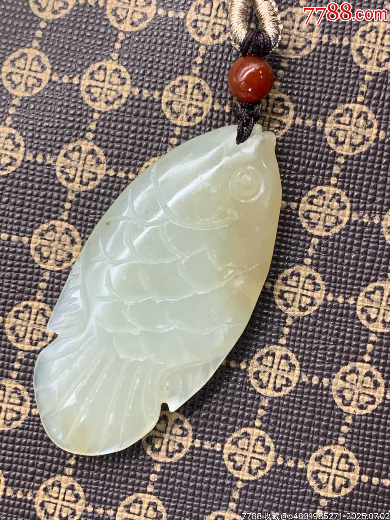 純天然和田玉糖料魚掛件_價格1元_第10張_