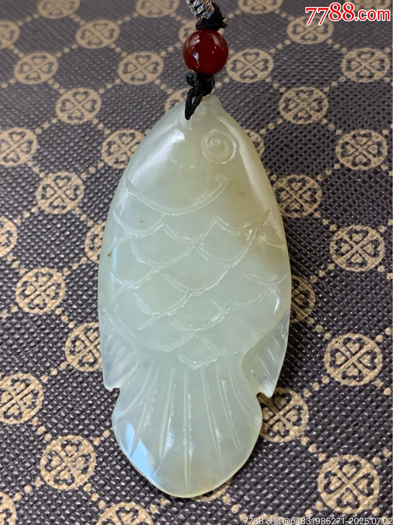 純天然和田玉糖料魚掛件_價格1元_第13張_