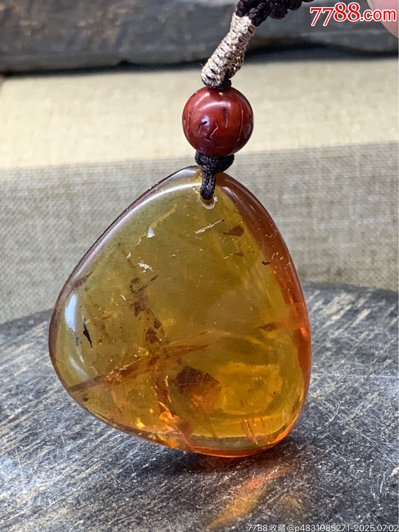 純天然緬甸琥珀金蘭珀吊墜_價格40元_第4張_