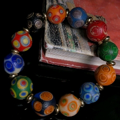 老琉璃蜻蜓眼多寶手鏈