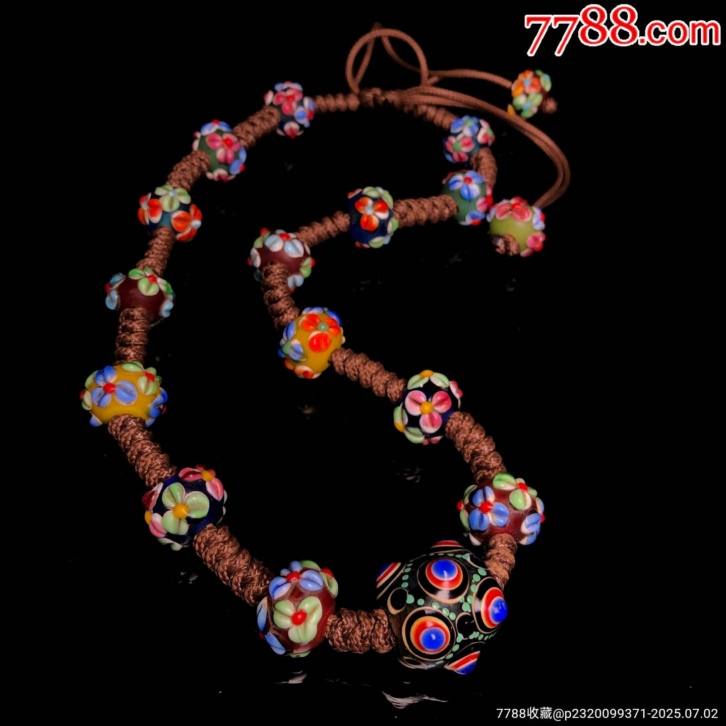 老料流光溢彩花琉璃項鏈_價格299元_第2張_