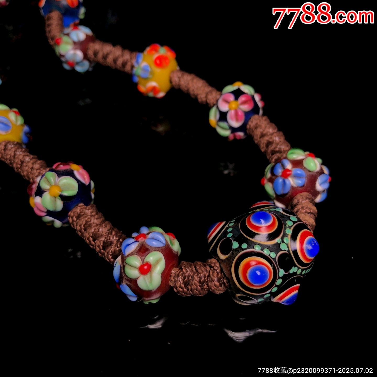 老料流光溢彩花琉璃項鏈_價格299元_第3張_