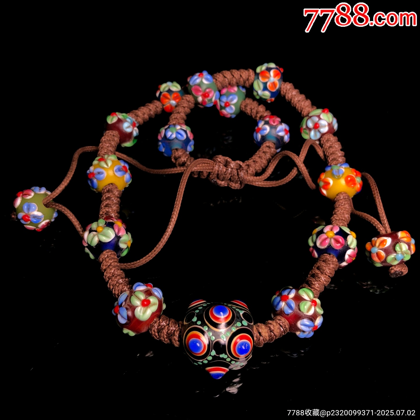 老料流光溢彩花琉璃項鏈_價格299元_第4張_